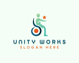 Inclusive - Charity Foundation Disability logo design