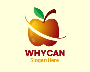 Sliced Apple Fruit Food Logo