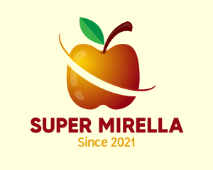 Market - Sliced Apple Fruit Food logo design