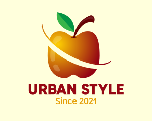 Nutritionist - Sliced Apple Fruit Food logo design