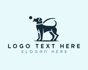 Dog Pet Ball Logo