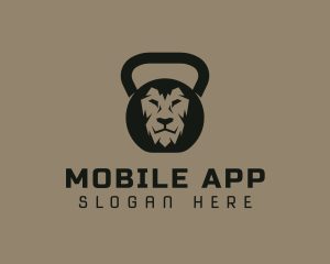 Kettlebell Gym Lion Logo