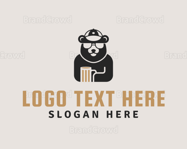 Bear Cap Sunglass Beer Logo