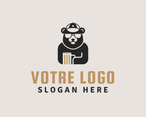 Bear Cap Sunglass Beer Logo