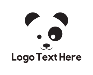 Kids - Cute Panda Kid logo design