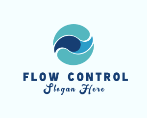 Water Flow Liquid logo design