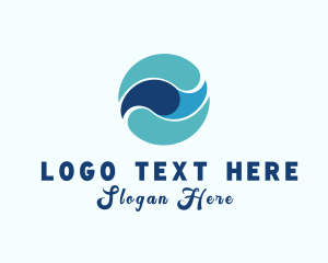 Flow - Water Flow Liquid logo design