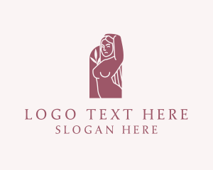 Underwear - Sexy Naked Woman logo design