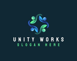 People Unity Foundation logo design