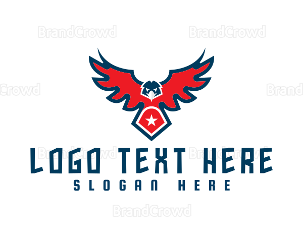 Mighty Eagle Shield Logo