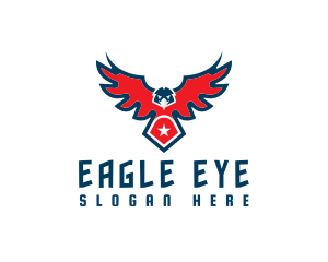 Mighty Eagle Shield logo design