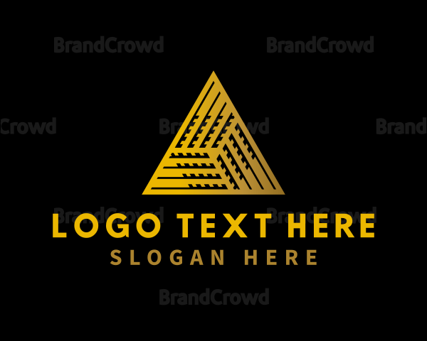 Elegant Cube Pyramid Logo