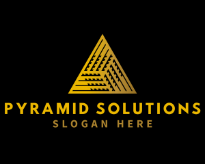 Pyramid - Elegant Cube Pyramid logo design