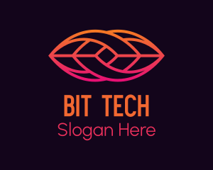 Gradient Lip Tech logo design