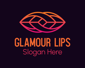 Gradient Lip Tech logo design