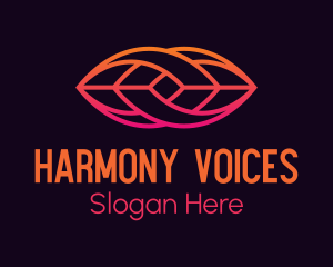 Choir - Gradient Lip Tech logo design