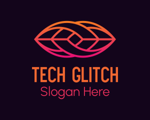 Gradient Lip Tech logo design