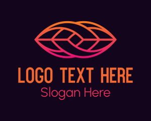 Lip - Gradient Lip Tech logo design