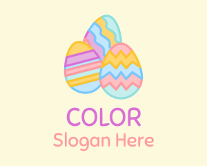 Colorful Decorative Eggs  Logo