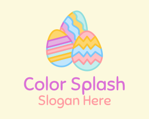 Colorful Decorative Eggs  logo design