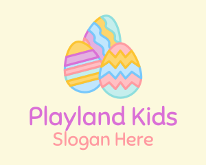 Colorful Decorative Eggs  logo design