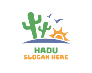 Cactus Sun Valley Desert Logo