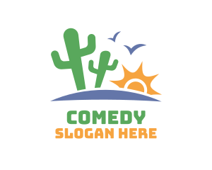 Cactus Sun Valley Desert Logo