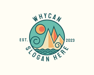 Tourist - Mountain Wave Travel Agency logo design