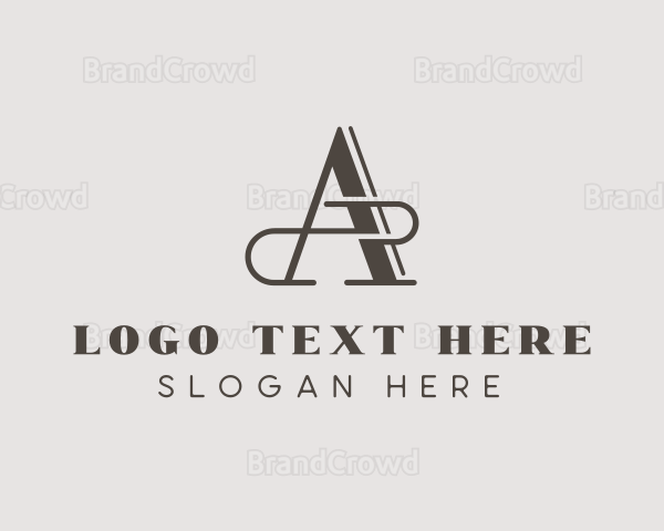 Fashion Tailor Boutique Letter A Logo