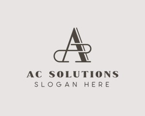 Fashion Tailor Boutique Letter A logo design