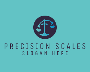 Justice Law Scale logo design