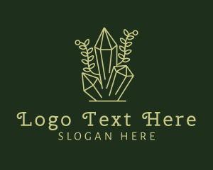 Crystal - Green Precious Gem logo design