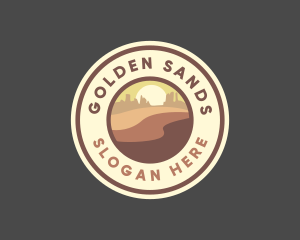 Sand Dunes Desert logo design