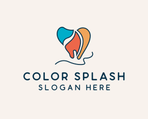 Colorful Dental Care logo design