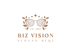 Botanical Shades Eyeglass logo design