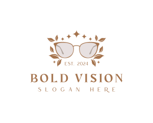 Botanical Shades Eyeglass logo design