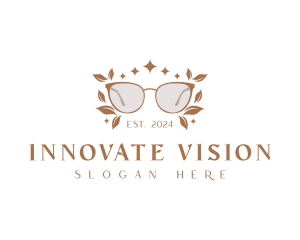 Botanical Shades Eyeglass logo design