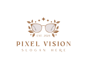 Botanical Shades Eyeglass logo design