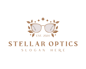 Botanical Shades Eyeglass logo design