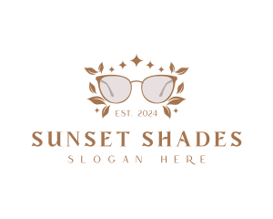 Shades - Botanical Shades Eyeglass logo design