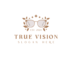 Botanical Shades Eyeglass logo design