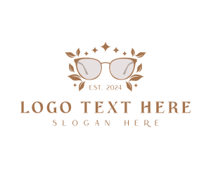 Blind - Botanical Shades Eyeglass logo design