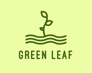 Botany - Green Plant Seedling logo design