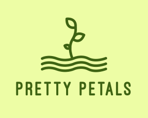 Green Plant Seedling  logo design