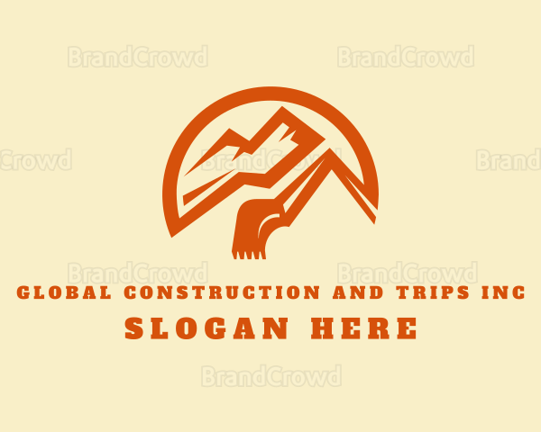 Contractor Excavator Machinery Logo
