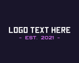 Esports - Web Developer Wordmark logo design