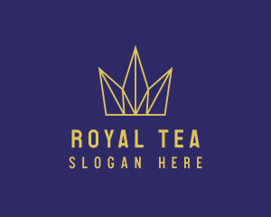 Golden Royal Crown  logo design