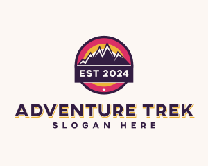 Trekking - Trekking Mountain Peak logo design