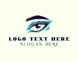 Threading - Eyeshadow Makeup Artist logo design