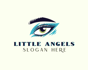 Eyelash Extension - Eyeshadow Makeup Artist logo design